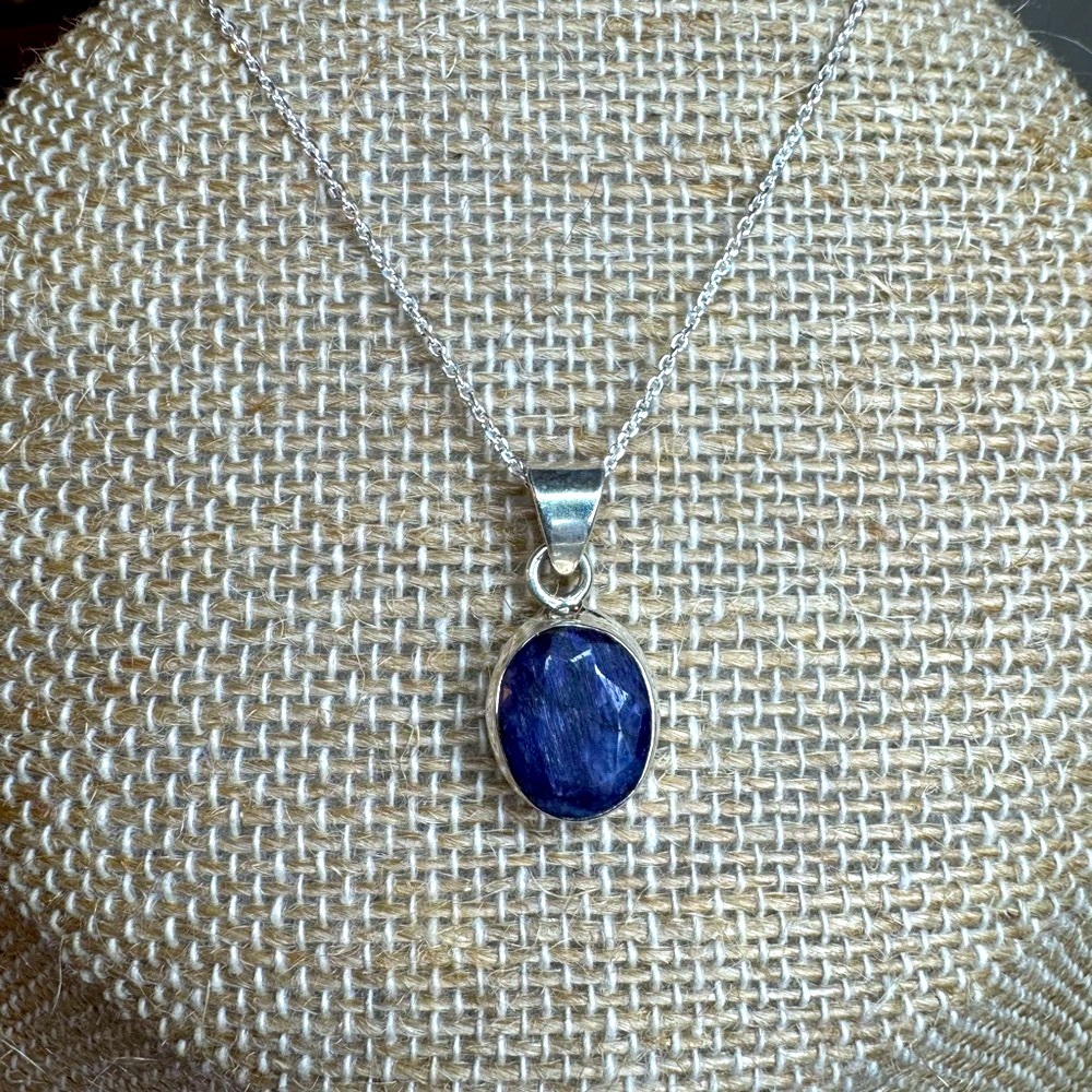 Sold on Live - Blue Sapphire Pendant Necklace | 925 Sterling Silver ✨💙